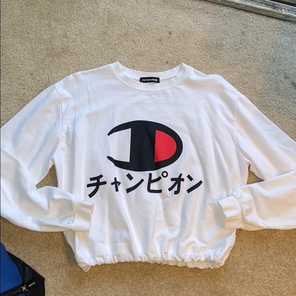 Cropped champion sweatshirt
